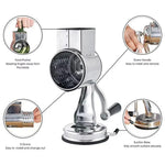 Compact Vegetable Chopper with 5 Interchangeable Stainless Steel Blades