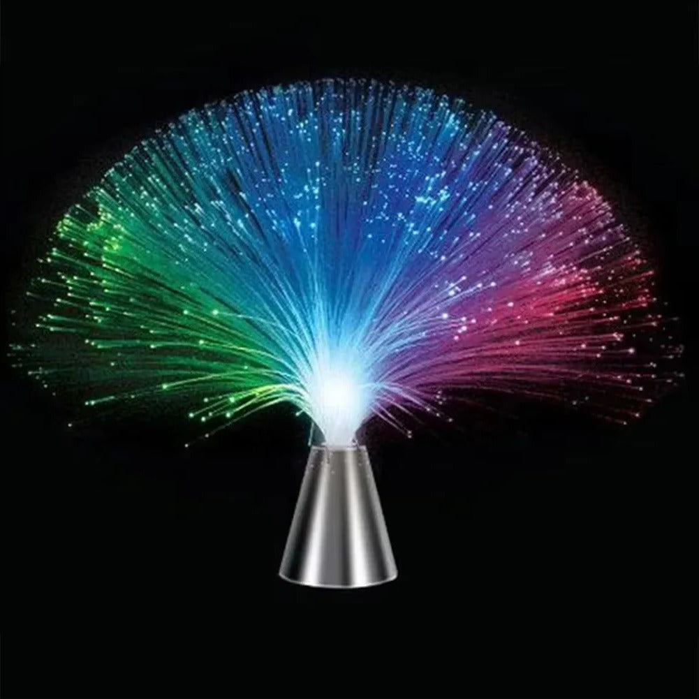 Bunte LED-Faseroptik Sternenlampe für stimmungsvolle Dekoration