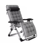 Foldable Outdoor Lounge Chair with Cupholder and Recline Function
