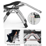 Foldable Outdoor Lounge Chair with Cupholder and Recline Function