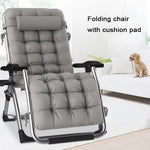 Foldable Outdoor Lounge Chair with Cupholder and Recline Function