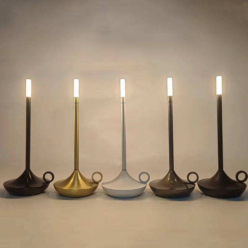 Kabellose, wiederaufladbare Tischlampe im Kerzen-Design