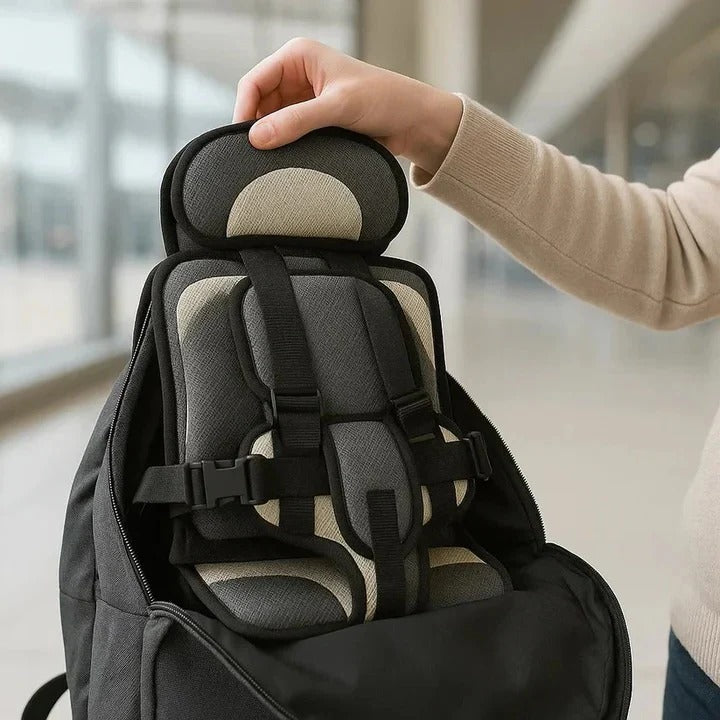 Kompaktes Kindersitz- und Sicherheitsgeschirr für Reisen