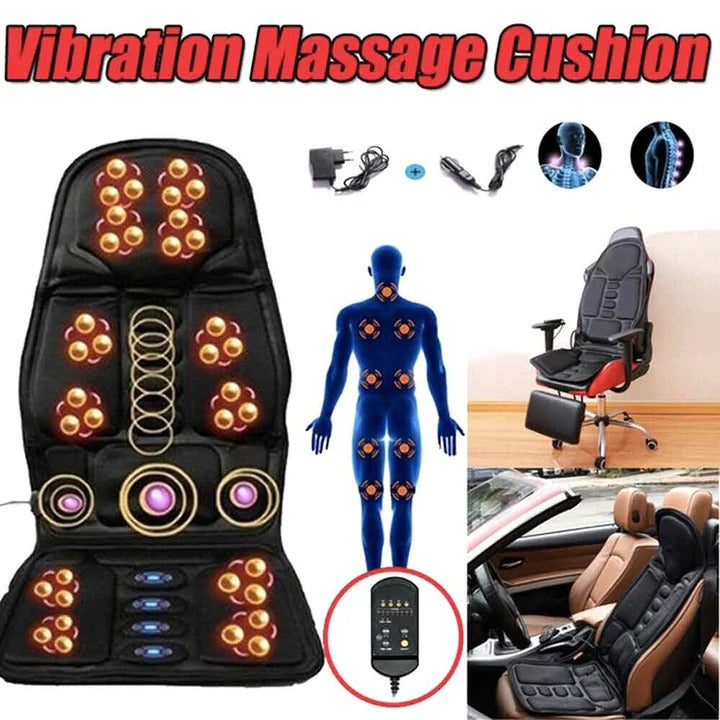 Portable Heated Massage Pad with 8 Vibration Modes