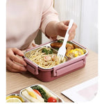 Stainless steel insulated container for safe food transport