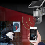Solarbetriebene Außenkamera mit Bewegungsdetektion und Audio