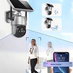 Solarbetriebene Außenkamera mit Bewegungsmelder und Audio