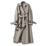 Classic trench coat with adjustable waist belt