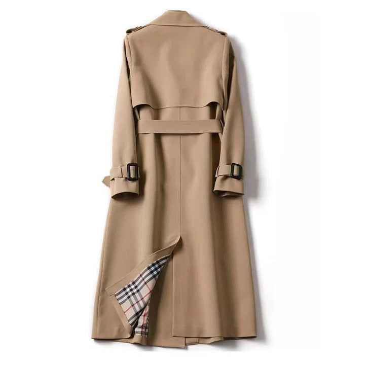 Classic trench coat with adjustable waist belt