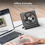 USB-Betriebener Tischventilator mit Verstellbarem Kopf