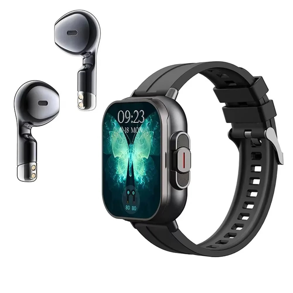 Smartwatch mit Integrierten TWS-Ohrhörern und 5 cm Display