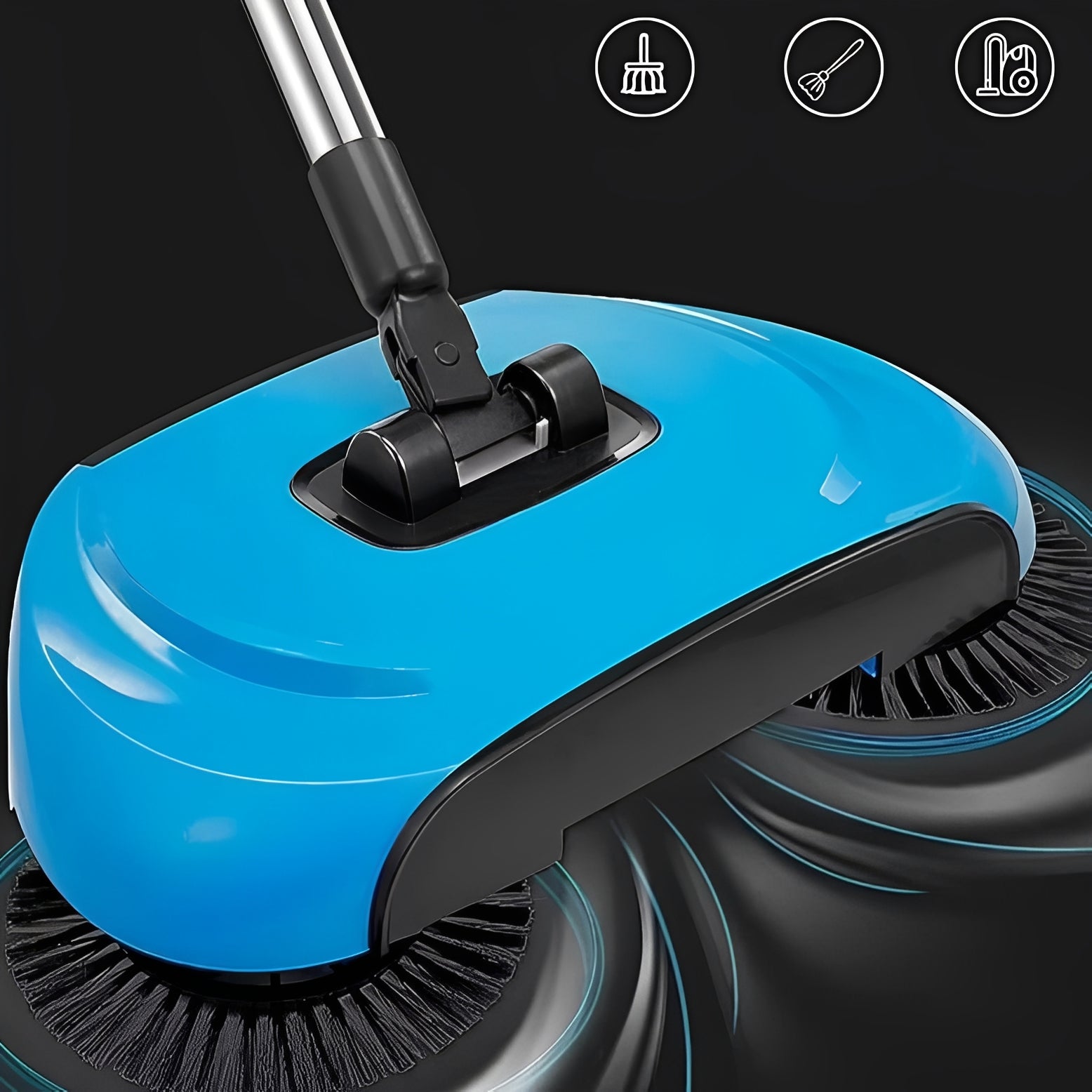 Versatile Stainless Steel Broom and Scraper for Home Cleaning