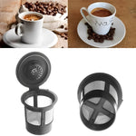 Reusable Coffee Filters, Set of 3, with Stainless Steel Micro-Mesh Screen