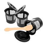 Reusable Coffee Filters, Set of 3, with Stainless Steel Micro-Mesh Screen