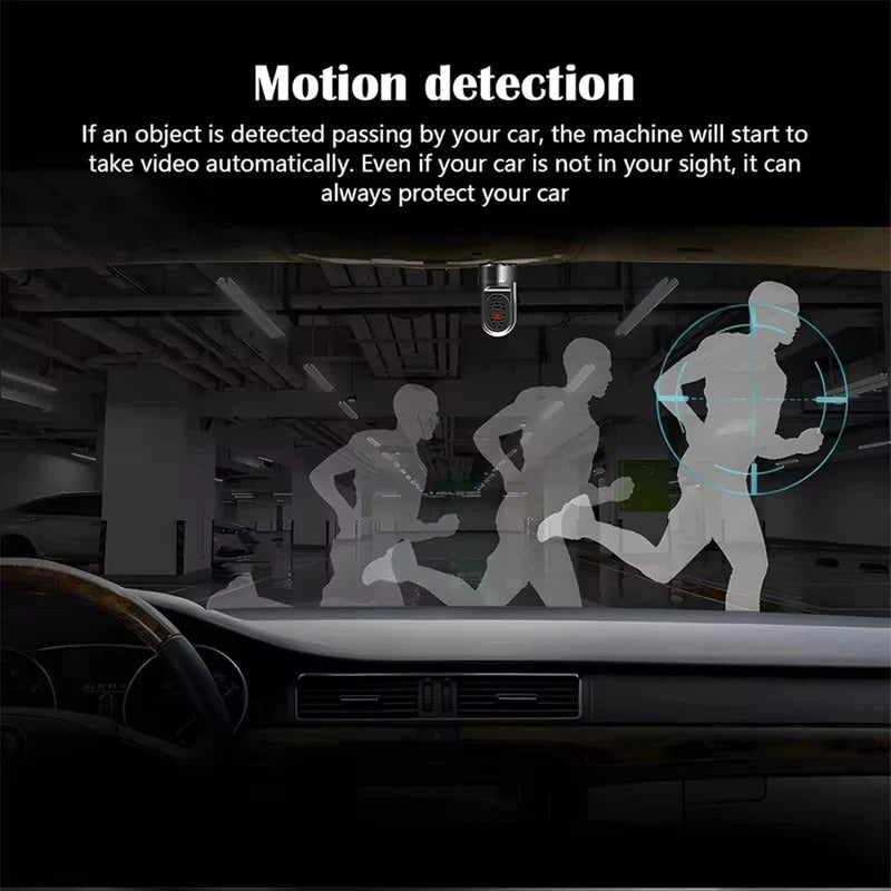 Kompakte 1080P Dashcam mit drehbarem Objektiv und Nachtsichtfunktion