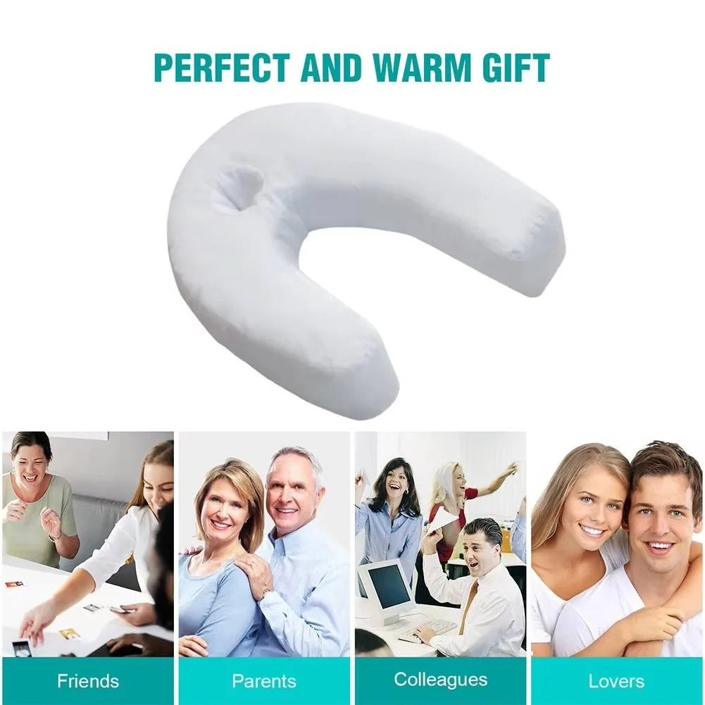Ergonomisches Kissen für Seitenschläfer mit konturiertem U-Design