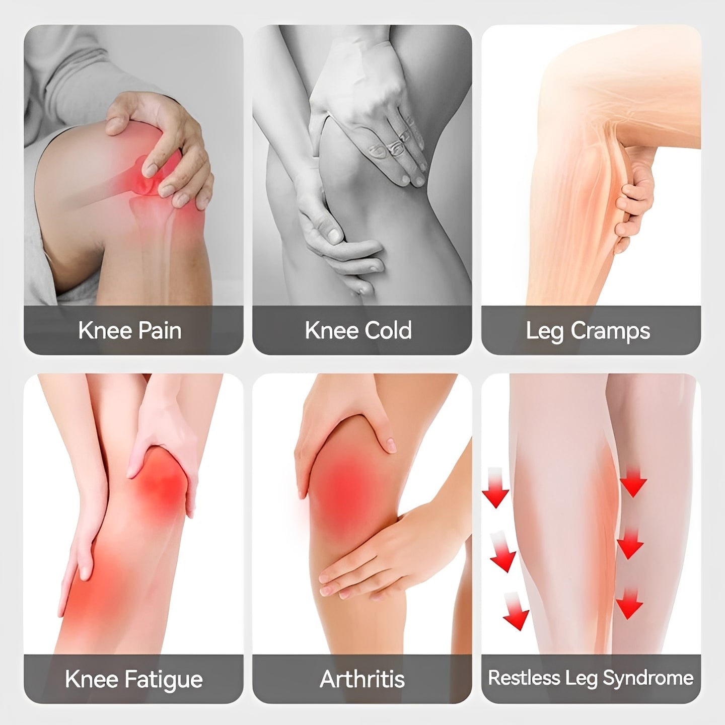 Kabelloser Knie-Massagewickel mit Infrarotwärme