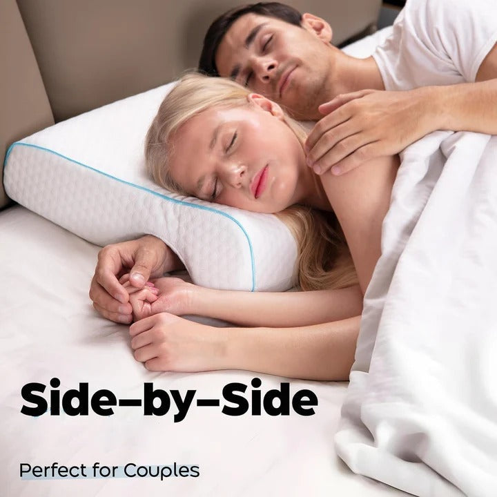 L-Shaped Comfort Pillow for Couples with Memory Foam
