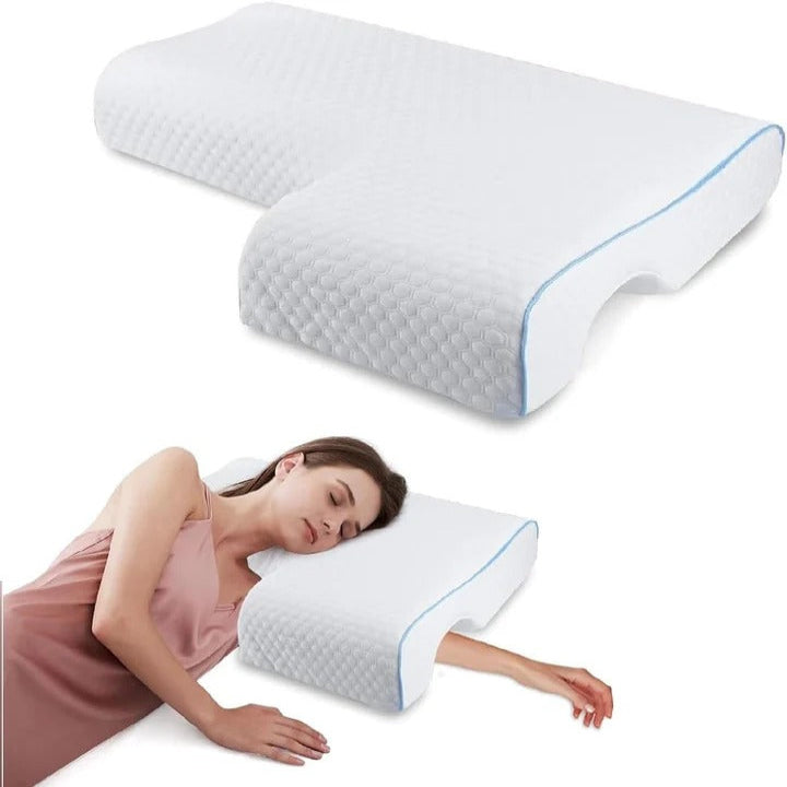 L-Shaped Comfort Pillow for Couples with Memory Foam