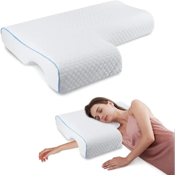 L-Shaped Comfort Pillow for Couples with Memory Foam