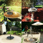 Solar-Powered Floating Fountain Pump for Gardens and Bird Baths