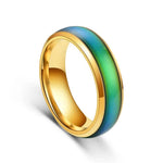 Color-Changing Mood Ring with Stainless Steel Band