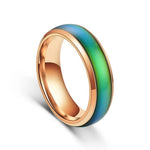 Color-Changing Mood Ring with Stainless Steel Band