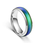 Color-Changing Mood Ring with Stainless Steel Band