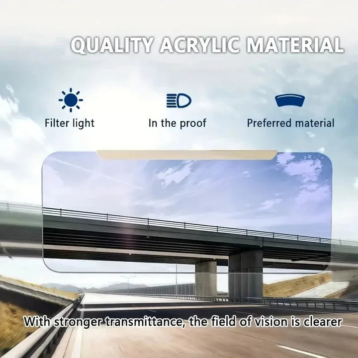 Verstellbare Sonnenblendenverlängerung für das Auto mit Polfilter