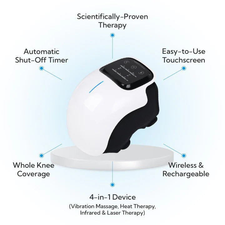 Comfortable Knee Massager with Heat and Vibration