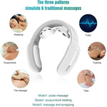 Wiederaufladbarer Nackenmassager mit Wärme und einstellbaren Pulsmodi