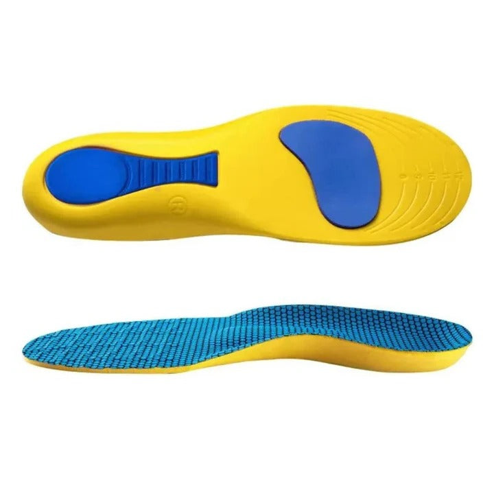 Orthopaedic insoles with arch and heel support