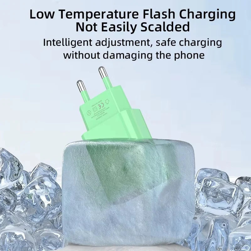 Compact 10W USB wall charger with 5V 2A