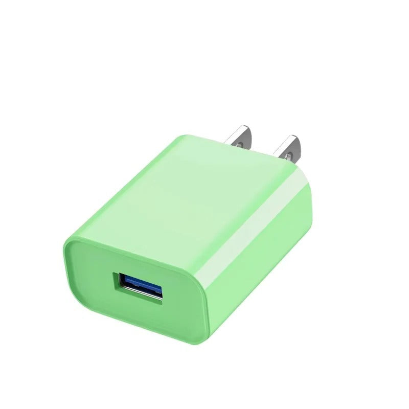 Compact 10W USB wall charger with 5V 2A