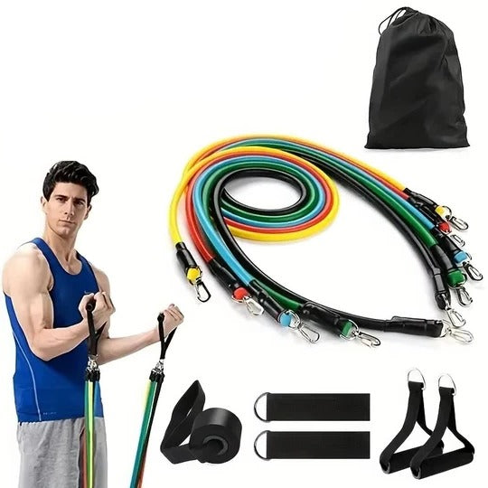 11-Piece Resistance Band Set for Effective Home Workouts