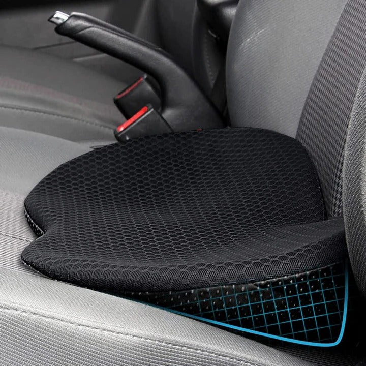 Ergonomisches Autositzelement für besseren Sitzkomfort und Höhe