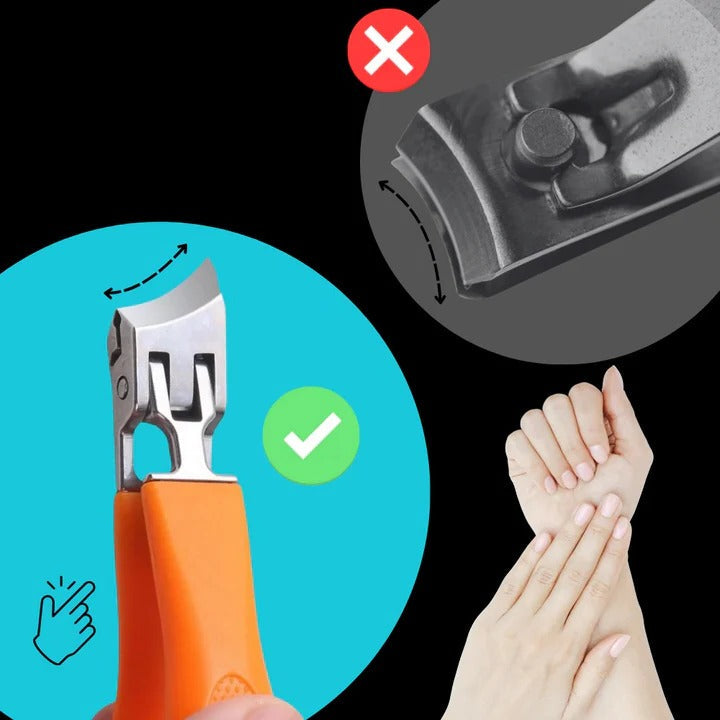 Manueller Nagelknipser mit Breitem Kiefer und Abgerundetem Schnitt