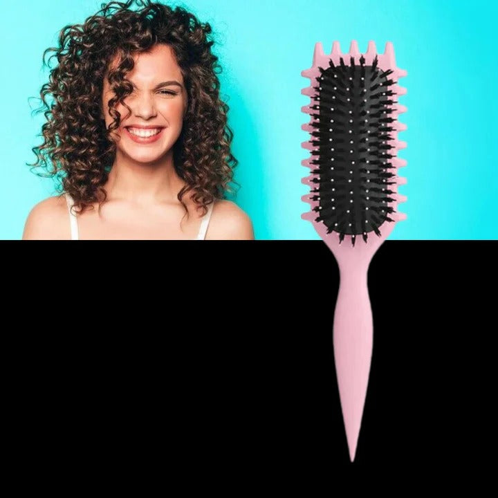 Styling brush for defined curls and waves