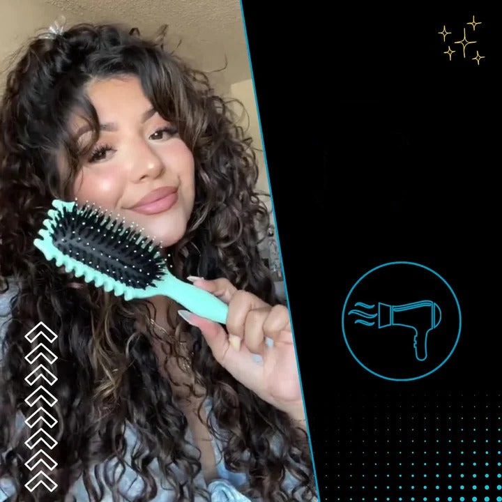 Styling brush for defined curls and waves
