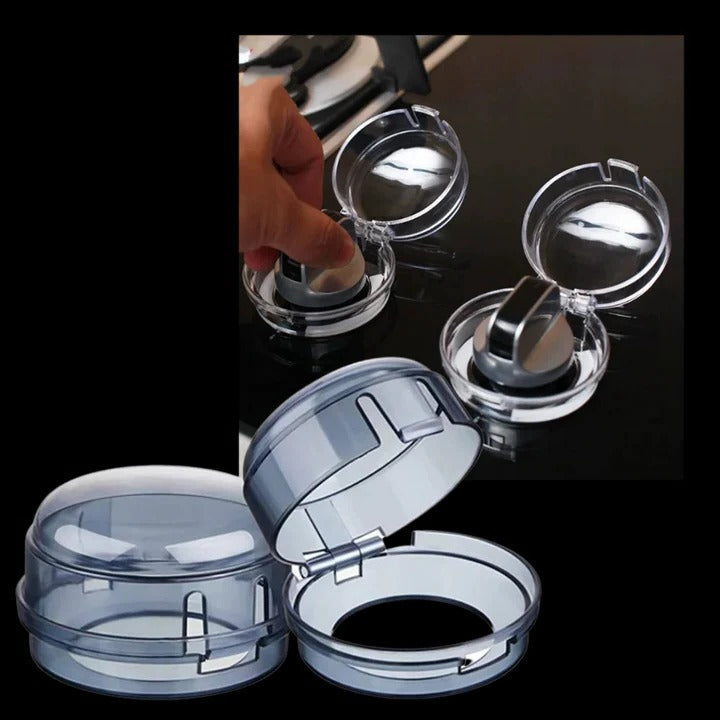 Safety Covers for Stove Knobs, 4-piece Set