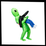 Lustiges Aufblasbares Alien-Kostüm mit Illusionseffekt
