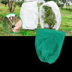 Plant Protection Cover with Zipper and Drawstring for Cold Weather