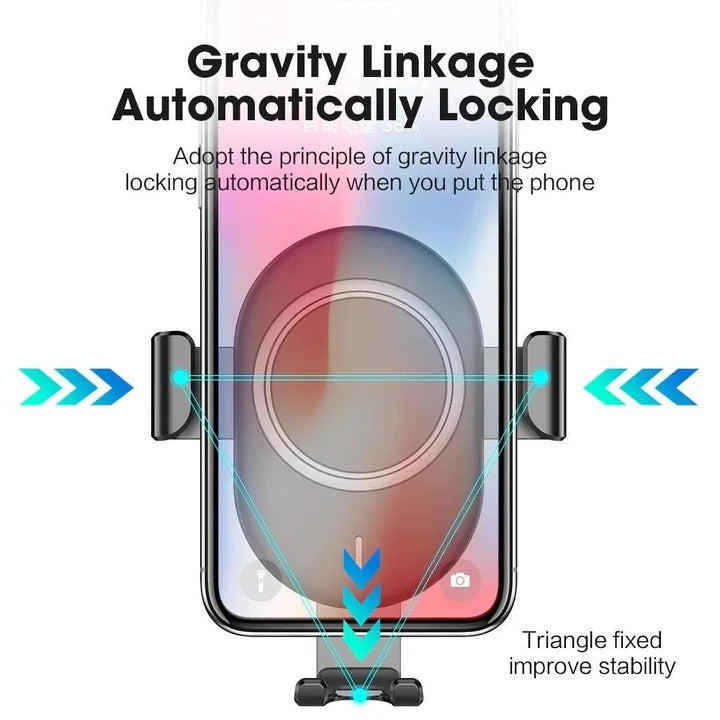 Wireless Car Charger with Automatic Mount