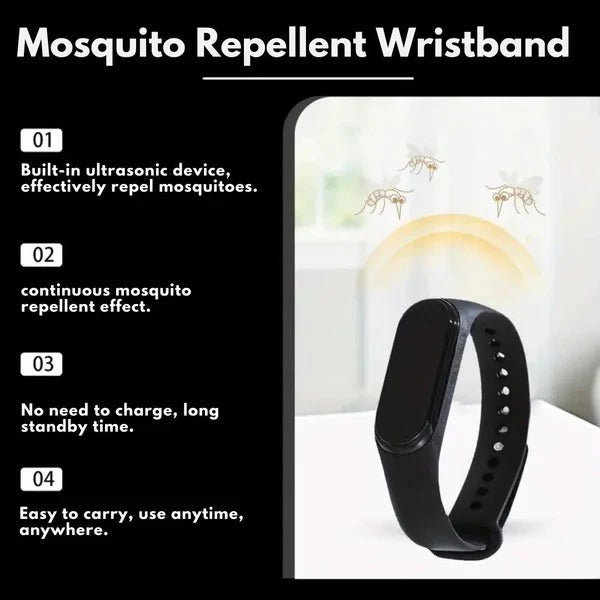 Tragbares Ultraschall-Mückenabwehr-Armband mit Clip-Design