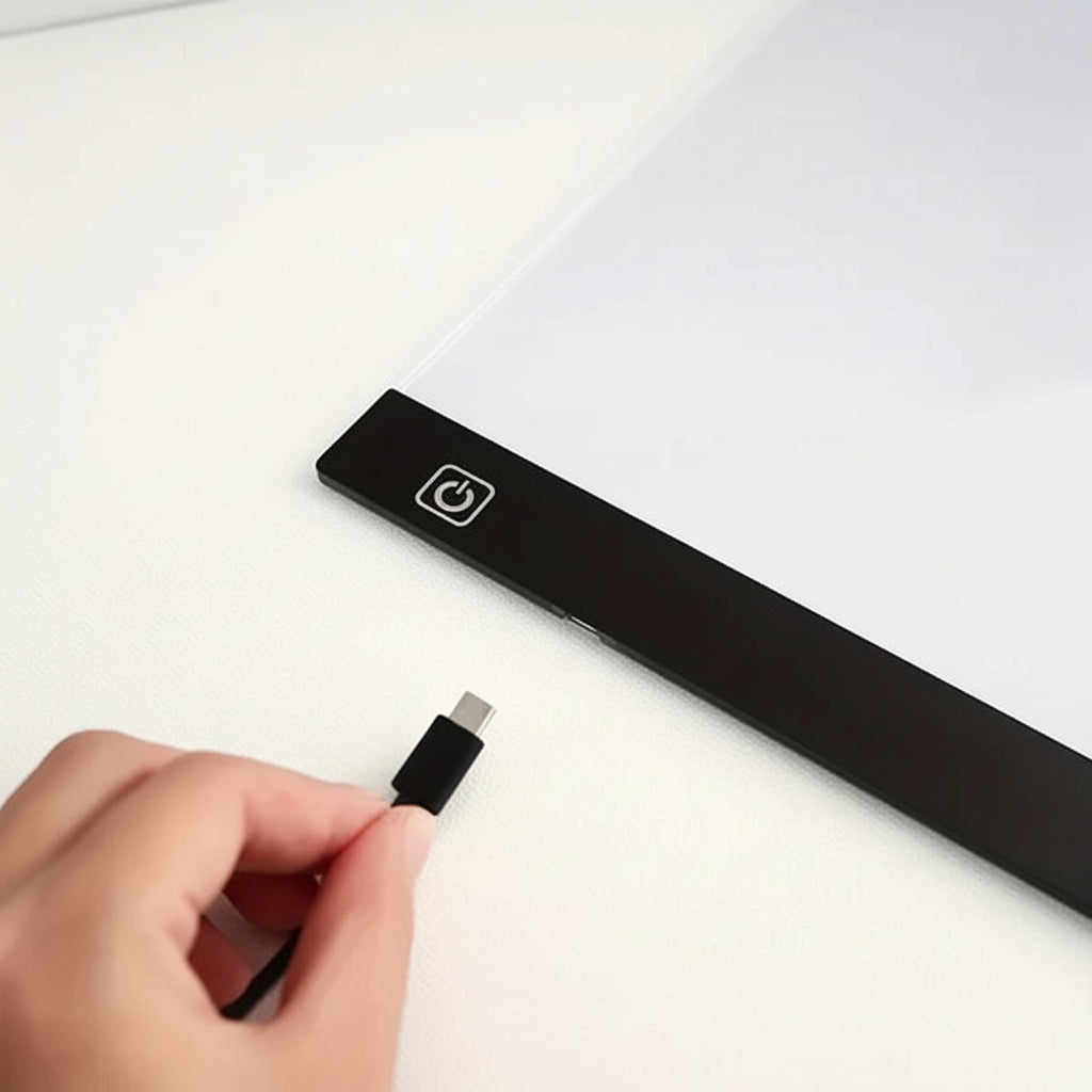 Elegante A4 LED Zeichentafel mit Hintergrundbeleuchtung