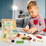 Children's Tool Set for Playing with Components and Storage Box