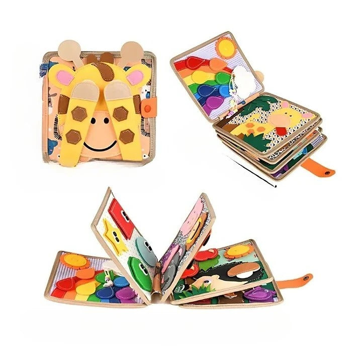 Handy Activity Book for Children with Textures and Fasteners
