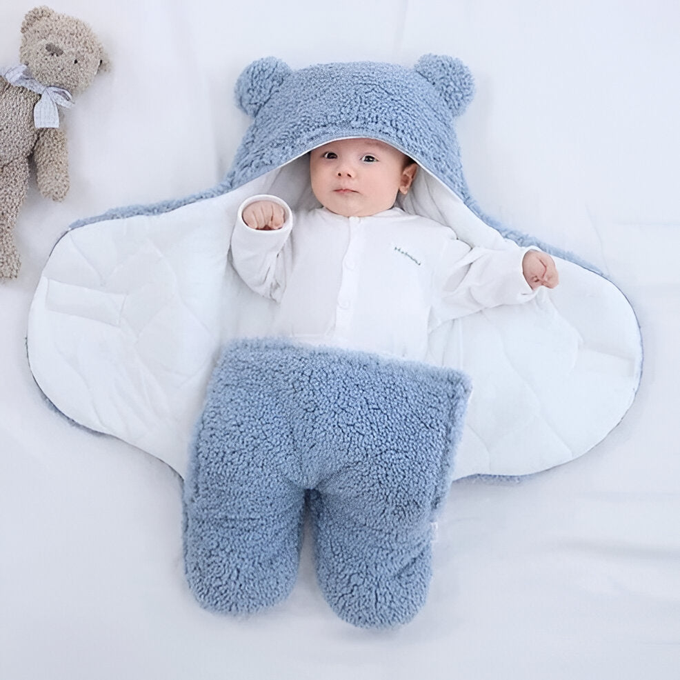Soft baby wrap blanket for strollers and nurseries