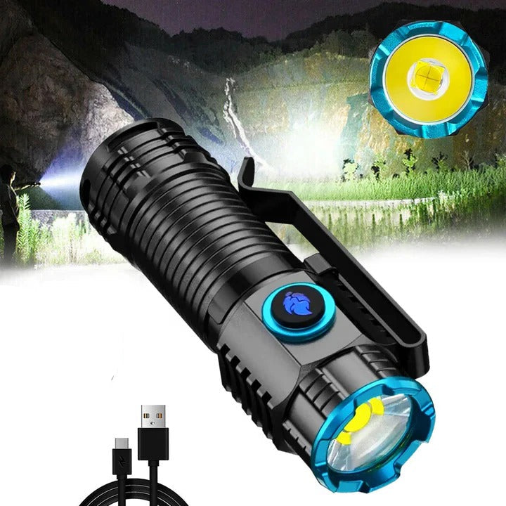 Wiederaufladbare LED-Taschenlampe mit Magnetfuß