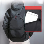 Black Backpack with Versatile Compartments